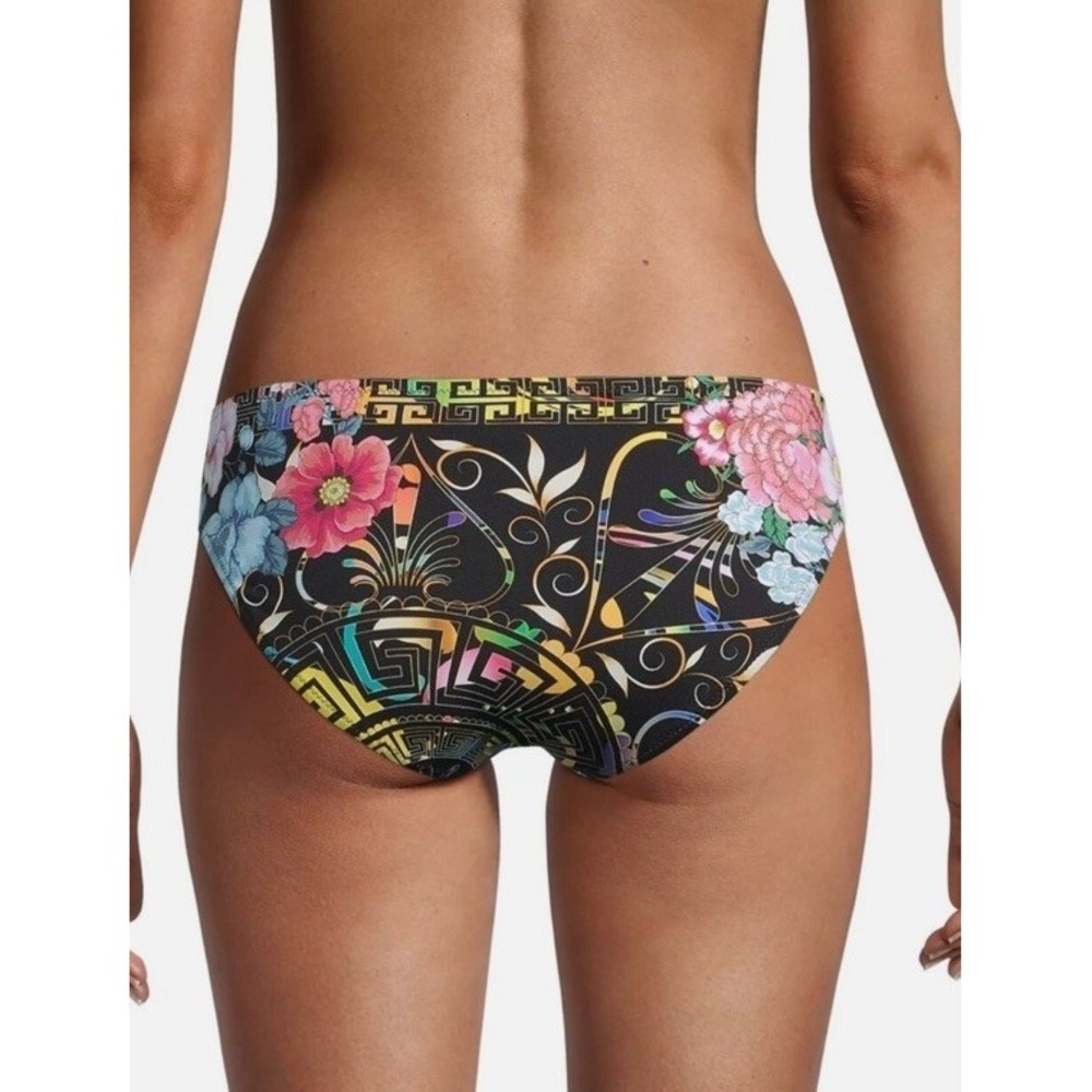 Johnny Was swim bikini bottom peace floral hipster vibrant beach pool boho XL - Picture 2 of 10